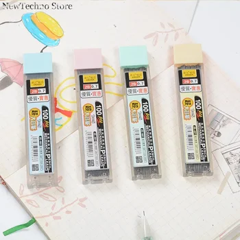 100Pcs / кутия механичен молив олово 0.5mm / 0.7mm 2B молив прът автоматично молив олово пълнител училище изкуство скица рисуване доставки