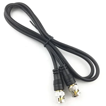 0.5M позлатени BNC мъжки към мъжки адаптер кабел BNC конектор кабел Q9 главата HD монитор линия за телевизионна камера