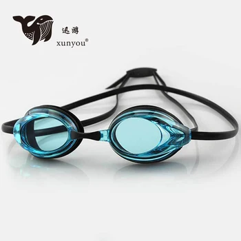 XUNYOU Състезателни очила Анти-мъгла UV защита Очила за плуване Водоустойчиви силиконови очила Късогледство 200-700° Бански очила на едро