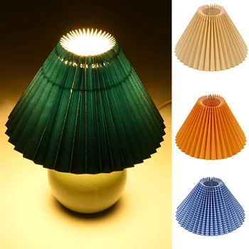 Нагънат абажур светлина покритие японски стил плат таблица лампа таван декор лампа покрива спалня нюанси осветление аксесоар