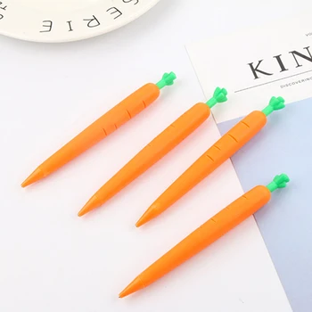 Creative морков форма механичен молив деца училище канцеларски материали силиконови автоматични моливи студент писане рисуване доставки