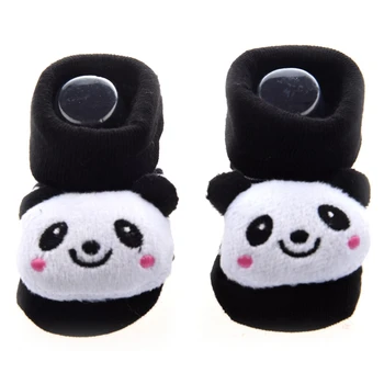 4X Panda - Неустоимо сладко бебе момче момиче 3D чорапи за обувки против / без хлъзгане 0-12 месеца
