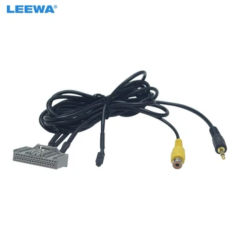LEEWA 10set кола 3.5mm мъжки към 32Pin AUX-IN гнездо радио аудио кабел с микрофон за нов Honda CRV AUX кабел адаптер #CA6165