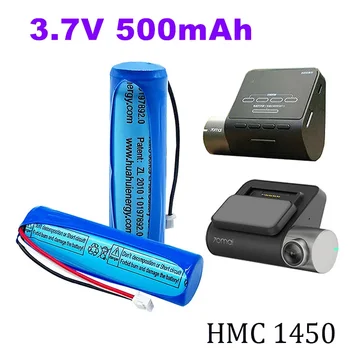Нова 3.7V 500mAh батерия за 70mai Dash Cam A800 HMC1450 Акумулатор Замяна Batterie 3-жичен щепсел 14 * 50mm