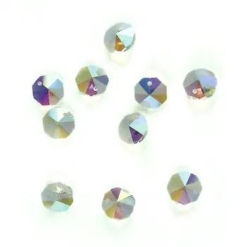 Mix Цветни кристални мъниста K9 в 1 дупка 14 мм полилей кристали лампа призми полилей хлабав мъниста за продажба