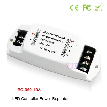  LED мощност ретранслатор BC-960-10A 5V-24V 10A * 1CH PWM контрол LED лента усилвател светлини лента димер 3000V оптоелектронна изолация