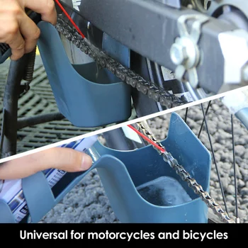Chain почистващо масло Инструмент за защита от пръски Кутия за инструменти за съхранение на мотоциклети с висока плътност Лесна за използване верига почистващо масло