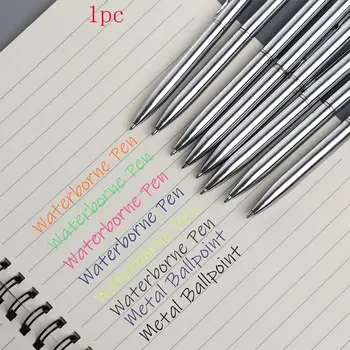 1PC офис училище гладка мини подпис писане инструмент канцеларски метални химикалка писане доставки Waterborne писалка