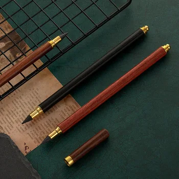 Ретро дървен неограничен молив за писане без мастило Канцеларски материали за деца Ученици рисуване художествена скица Инструменти за рисуване Училищни пособия