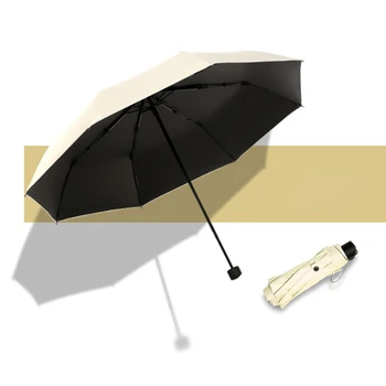 Чадър за дъжд Girly Sunshade Сладък джоб Uv защита Сгъваем открит голям размер мини чадър жени Sombrilla дъжд съоръжения