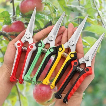 K50 Ножици за рязане на ръце за подрязване Направо остриета от неръждаема стомана Ултра градински ножици за събиране на цветя