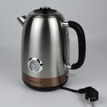 Оборудван с термометър електрическа кана кухня интелигентна кана от неръждаема стомана чайник регулируема температура бързо отопление