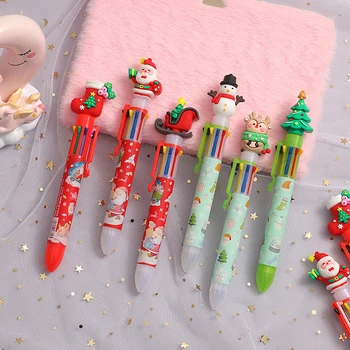 Коледа осем цвят химикалка сладък натиснете химикалка празник дете подарък весела Коледа декор за дома Коледа украшение