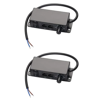 2X DC 0-10V димер превключвател Seriesable синхронизация контролер Ротари ON / Off за 0 / 1-10V димиране LED драйвери електронни баласти