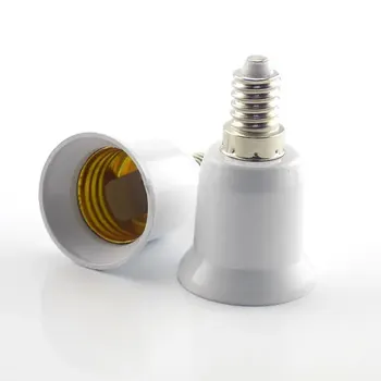 1pcs E14 към E27 преобразуване лампа притежателя адаптер преобразуване гнездо високо качество материал гнездо крушка адаптер лампа притежателя