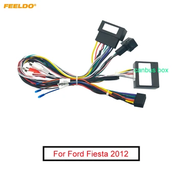 FEELDO Car 16Pin стерео окабеляване Поддръжка на Canbus за Ford Fiesta (2012) Аудио радио захранващ кабел адаптер