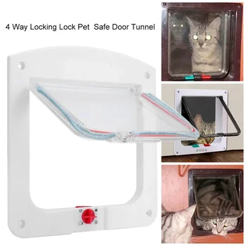 Cat Flap врата за интериорни външни врати Устойчиви на атмосферни влияния врати за домашни любимци за котки и кученца Костюм за прозорец & Тънка стена