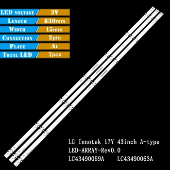 LED лента за подсветка за LG Innotek 17Y 43inch A-тип LC43490059A LC43490063A 43LH515V 43LJ510V 43LJ5150 43LJ541V 43LJ5500