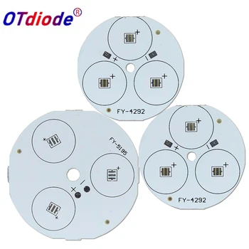 10-50pcs 3535 LED PCB съвет 3LED XPE 3030 3W 9W кръгъл алуминиев субстрат база плоча радиатор за SPot клетъчен източник на светлина DIY