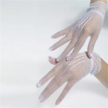 Лято Uv-доказателство шофьорски ръкавици жени Mesh мрежести ръкавици Mesh твърди тънки летни жени ръкавици ръкавици ръкавици животни ръкавици жена