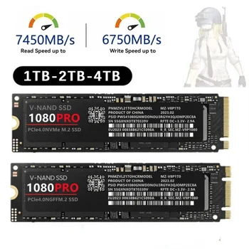 1080PRO 4TB SSD оригинална марка SSD M2 2280 PCIe 4.0 NVME Read 14000MB / S твърд твърд диск за настолен / PC / PS5 лаптоп