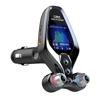 BT26 Bluetooth 5.0 FM предавател кола MP3 музикален плейър QC3.0 USB зарядно за кола Хендсфри комплект за кола Безжичен AUX аудио приемник