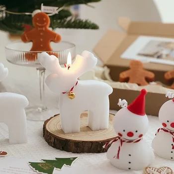 Коледа снежен човек свещ ароматерапия декоративни орнаменти