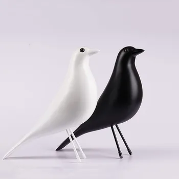 Eames птица фигурка смола птица статуя скулптура модерен минималистичен птица декоративни орнаменти за хол спалня офис декор