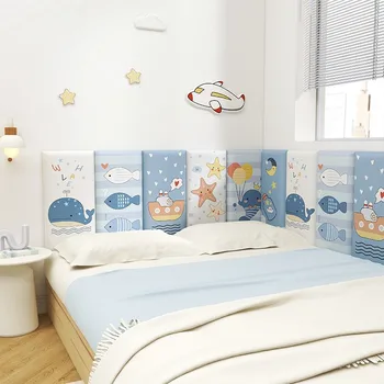6 броя на комплект Детски стикери за стена за детски стаи Аксесоари за спалня Едно парче декорация табла аниме плакат