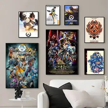 Game O-Overwatch POSTER Prints Картини за стена Всекидневна Декорация на дома