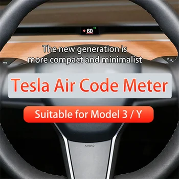 Скрит HUD за Tesla Модел 3 Модел Y 2017-23 Специален Head Up дисплей Gear Температура на батерията. Скоростомер за TESLA аксесоари за кола