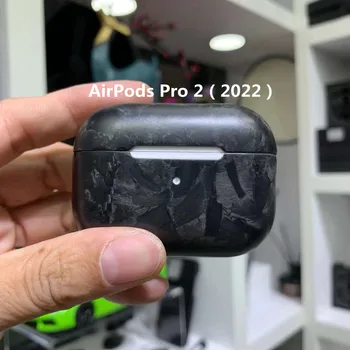 Истински калъф за слушалки от въглеродни влакна за Apple AirPods Pro 2 Безжичен Bluetooth за слушалки от въглеродни влакна за AirPods Pro 2 (2022)Case