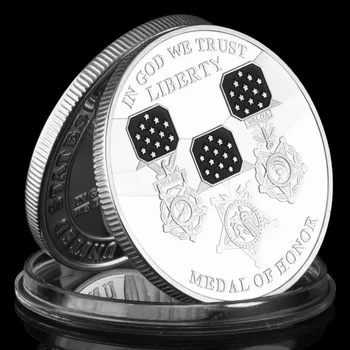 Медал на честта Cllectible монета В Бог вярваме САЩ Либърти Сурвенир монета Статуята на свободата Сребърна възпоменателна монета