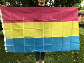 SKY FLAG LGBT флаг 90x150cm Omnisexual LGBT гордост Pan pansexual Flag банер полиестер за декорация