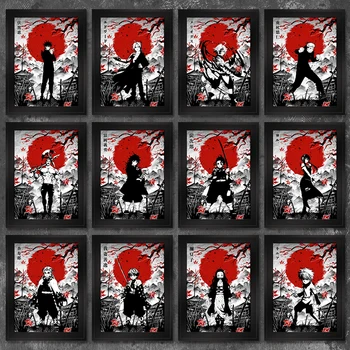 Япония аниме характер плакати и отпечатъци демон убиец Jujutsu Kaisen стена изкуство картина платно живопис спалня дома декор Cuadros