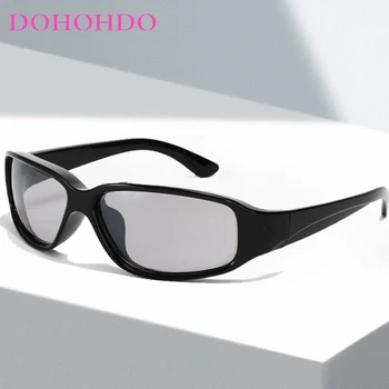 DOHOHDO марка дизайнер пънк слънчеви очила за мъже жена ретро слънчеви очила женски открит Y2K спортни нюанси реколта шофиране очила