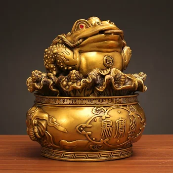 Богатство Всички мед Златна жаба Украшение Три крака Златна жаба Съкровище Купа Сто Богатство Златна жаба Начало Живи орнаменти