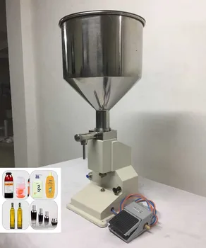1- 100ml пневматична машина за пълнене крем храна паста дозиране течност опаковъчно оборудване неръждаема стомана A02