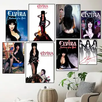 филм E-Elvira M-Mistress D-Dark POSTER Prints Стенопис Спалня Всекидневна Декорация Начало