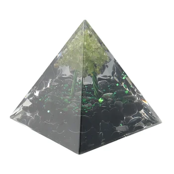 ~'5cm кристал аметист' ~ чип капково 'смола пирамида ~ орнамент' пирамидална чакра ~'енергия оргон 'камъни ~' декорация на дома