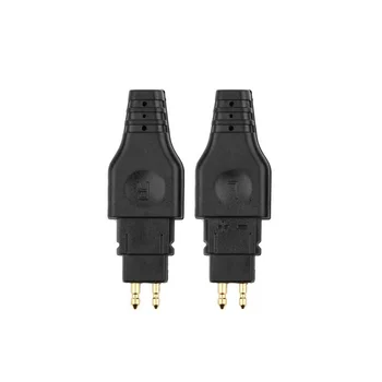 2 бр. Мини кабел за слушалки Аудио жак за слушалки Plug конектор за Sennheiser HD650 HD600 HD580 HD25 черен