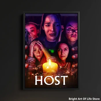 Host (2020) Филмов плакат Star Art Cover Photo Canvas Print (без рамка)