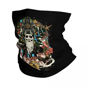 Heavy Metal Rock Bandana Neck Gaiter Printed Ghost Wrap Scarf Многофункционална маска за лице Туризъм за мъже Жени Възрастен Ветроупорен