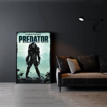 Predator Movie Poster (1987) Платно печат Начало Реколта стена живопис декорация (без рамка)