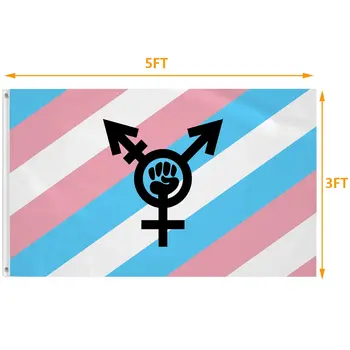 Flagicts 100% полиестер гей гордост транссексуален флаг