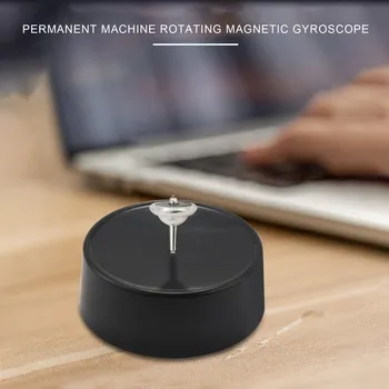 Spinning Top Electronic Perpetual Motion Въртяща се магнитна жироскопична декорация Начало Gyro Desktop Toys Подаръци