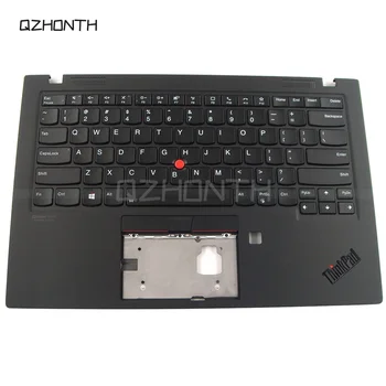 Ново за Lenovo ThinkPad X1 Carbon 8-мо поколение Palmrest Upper Case с US клавиатура