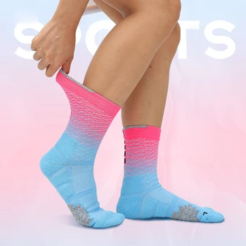 Защитни чорапи за колоездене Мъжки спортни чорапи на открито Обувки за велосипеди за чорапи за пътни велосипеди Бягане баскетбол Меки дишащи чорапи
