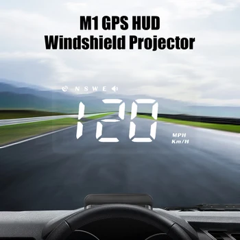 бордови компютър проектор за предно стъкло M1 GPS HUD превишена скорост алармена система проектор кола главата нагоре дисплей Авто аксесоари