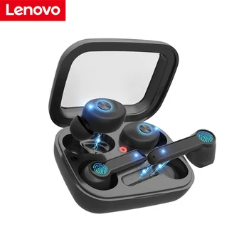 Lenovo Air Buds Bluetooth 5.0 шушулки Слушалки Безжични слушалки Стерео спорт Водоустойчиви четири слушалки слушалки за всички смартфони